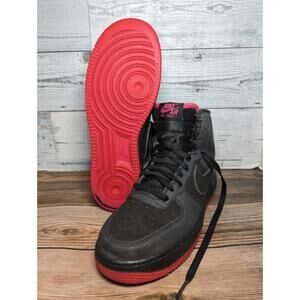 Nike AIR FORCE 1 High LV8 GS 807627-006 Black Pink Shoe Kids Size 7Y / Women 8.5